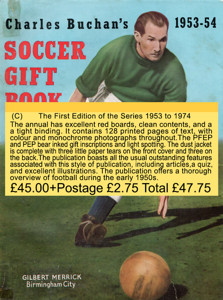 Charles Buchan's Soccer Gift Book Editions from £8.00