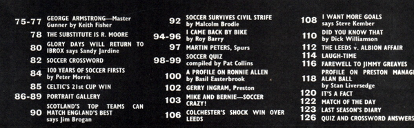 Charles Buchan’s Soccer Gift Book 1971 - 72