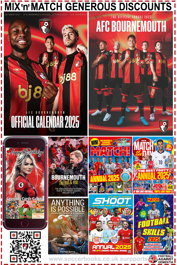 Mix & Match 2, 3 or More Bournemouth AFC Christmas Annuals