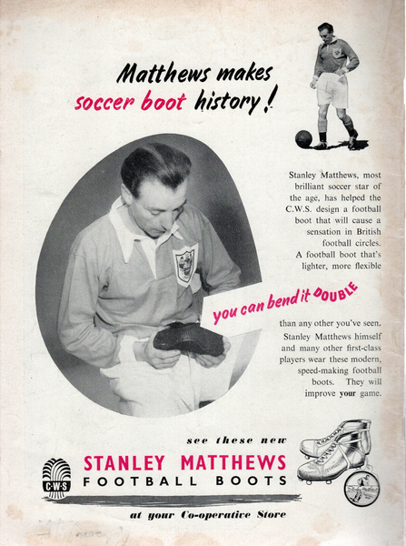 Charles Buchan’s Football Monthly September 1951 back cover.