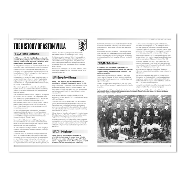 Aston Villa The Complete Record ~ Latest Publication 2022