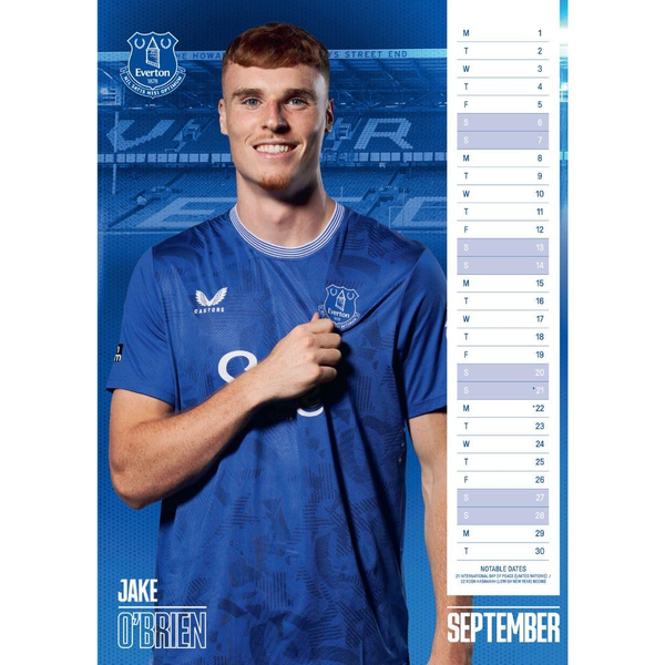 The Official Everton FC A3 Calendar 2025