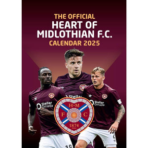 Hearts of Midlothian FC A3 Calendar 2025