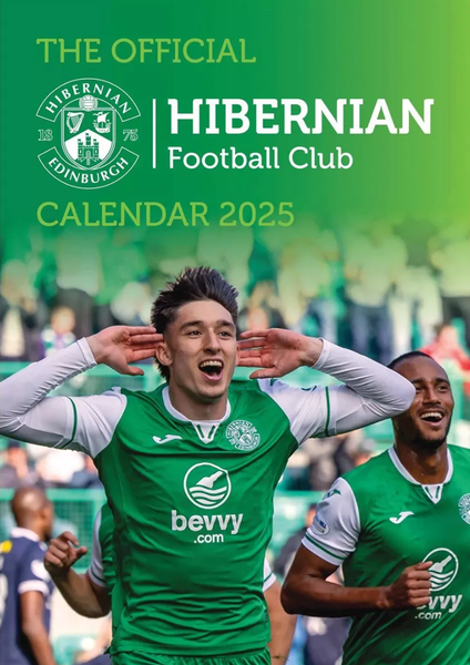 Official Hibernian FC A3 Wall Calendar 2025