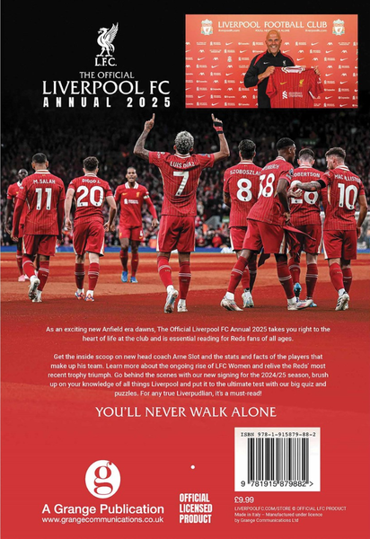 The Official Liverpool F C Annual 2025