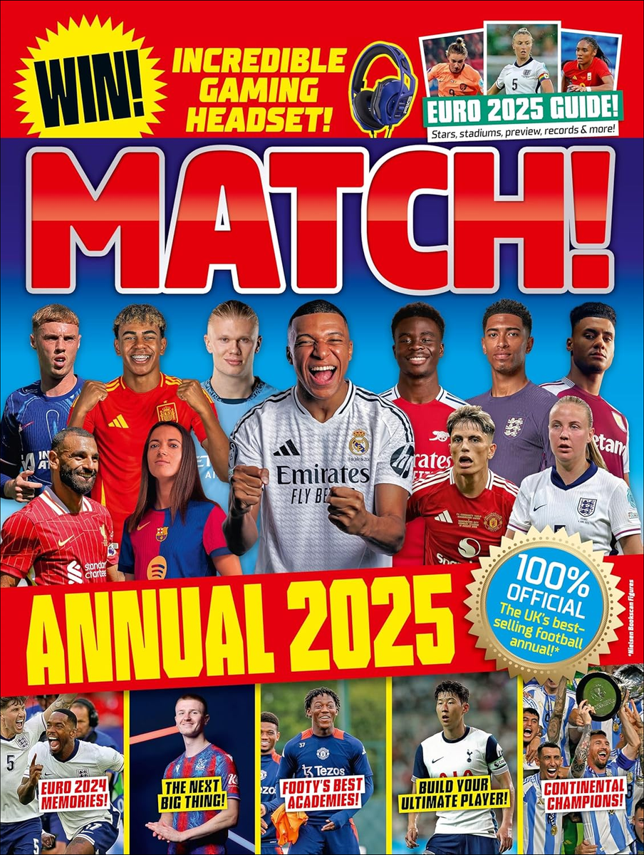 Match Annual 2025 Royal Mail TRACKED 48 SOCCER BOOKS