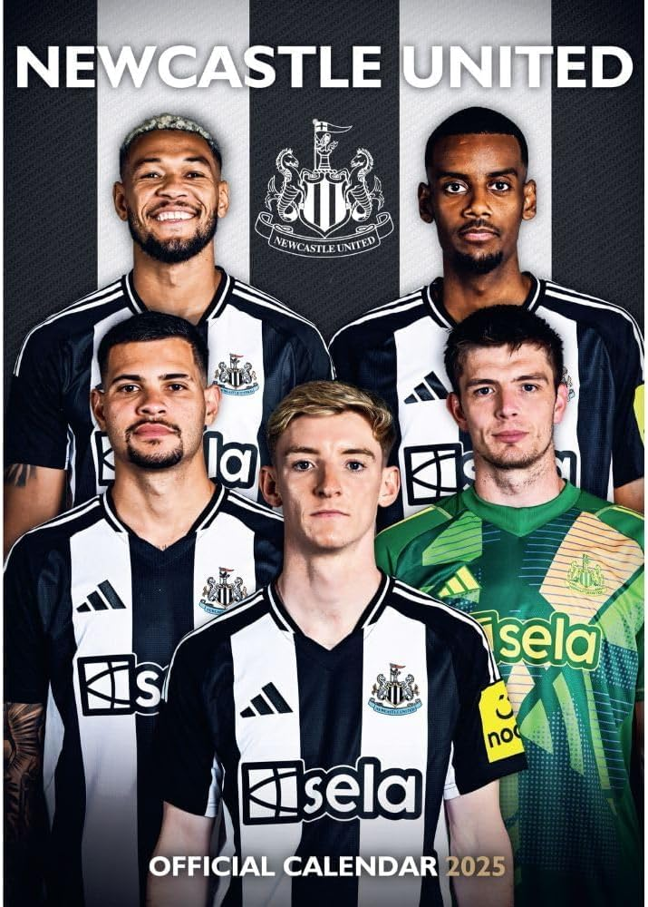 Newcastle United Official A3 Calendar 2025