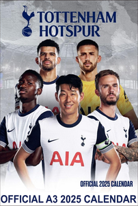 Tottenham Hotspur A3 Calendar 2025  ~ £12.99pp