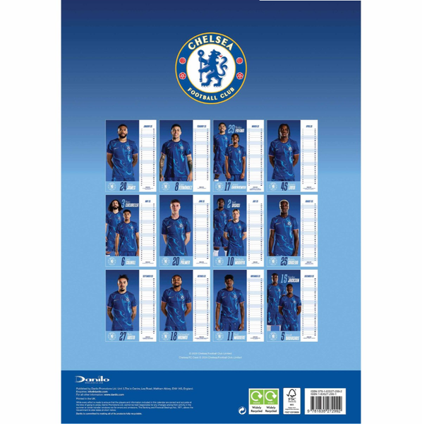 The Official A3 Chelsea AFC Calendar 2025