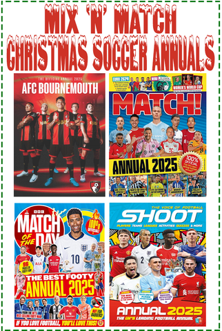 Mix & Match 2, 3 or More Bournemouth AFC Christmas Annuals