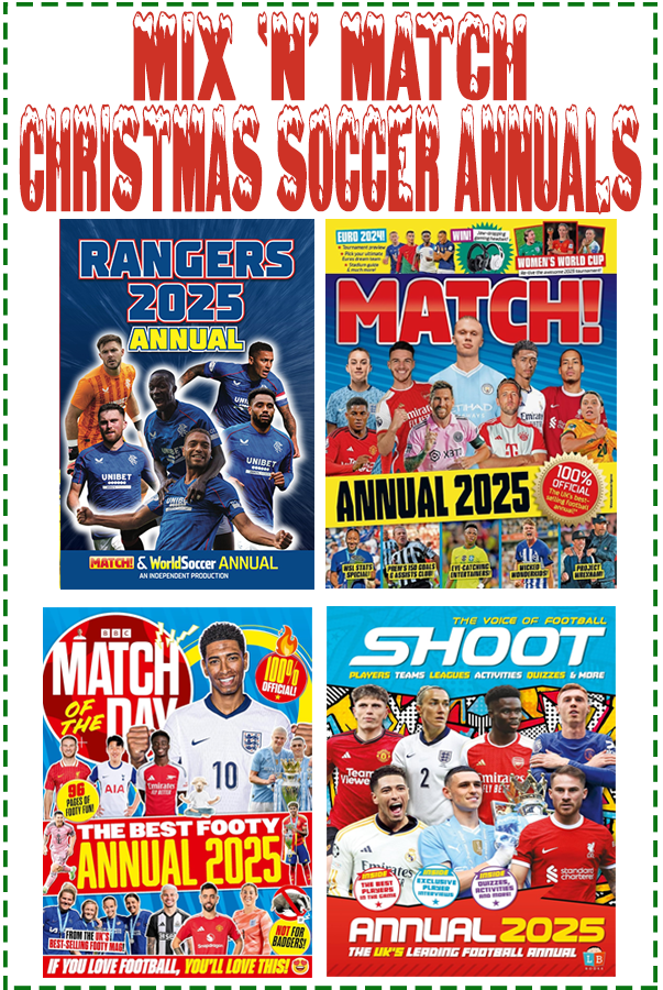 Mix & Match 2, 3 or More Rangers FC Christmas Annuals