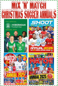 Mix & Match 2, 3 or More Hibernian FC Christmas Annuals