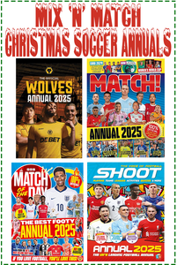 Mix & Match 2, 3 or More Wolverhampton Wanderers FC Christmas Annuals