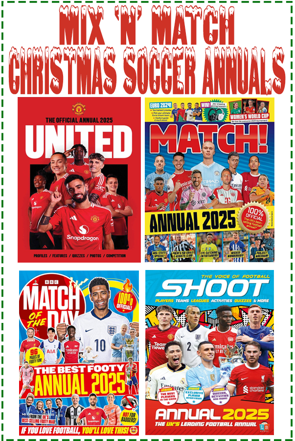 Mix & Match 2, 3 or More Manchester United Christmas Annuals