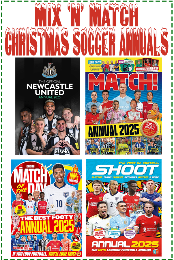 Mix & Match 2, 3 or More Newcastle United Christmas Annuals